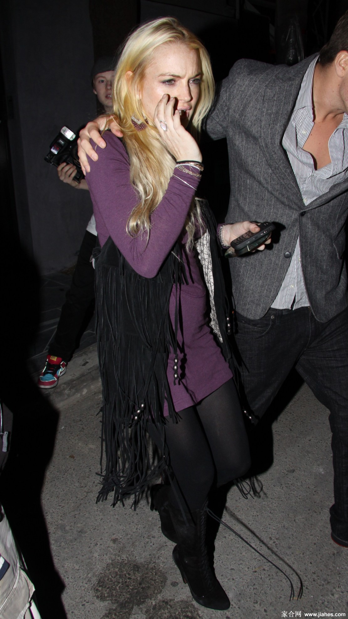 [CELEBRITY PANTYHOSE]Lindsay Lohan in nylon stockings,pantyhose,tights 10[6]