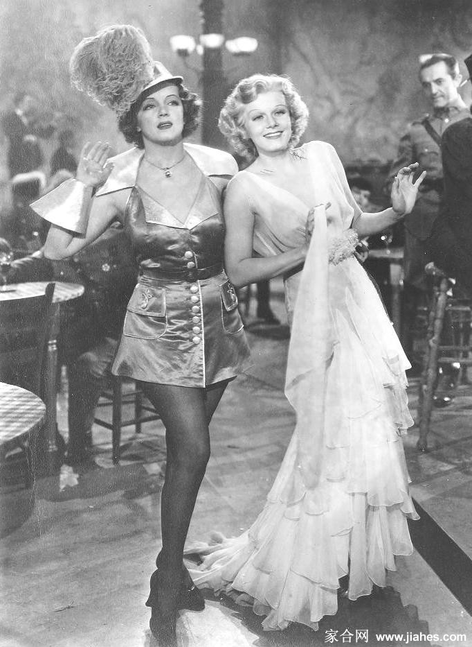 [CELEBRITY HOSIERY]Jean Harlow in nylon stockings,pantyhose,tights
