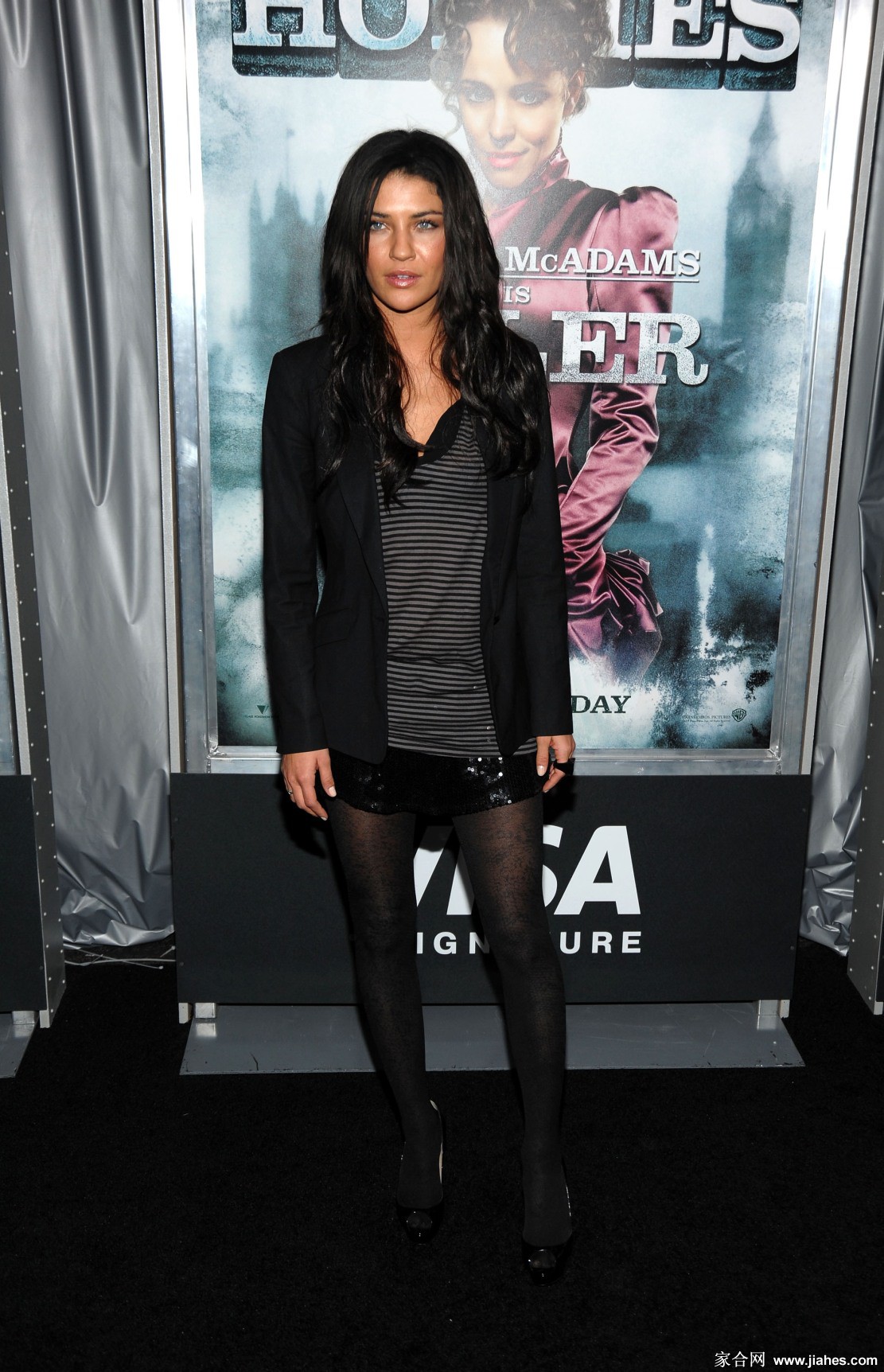 [CELEBRITY NYLON]Jessica Szohr in nylon stockings,pantyhose,tights 2