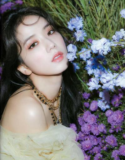 金智秀(Kim Jisoo)黑色网袜花海秀写真