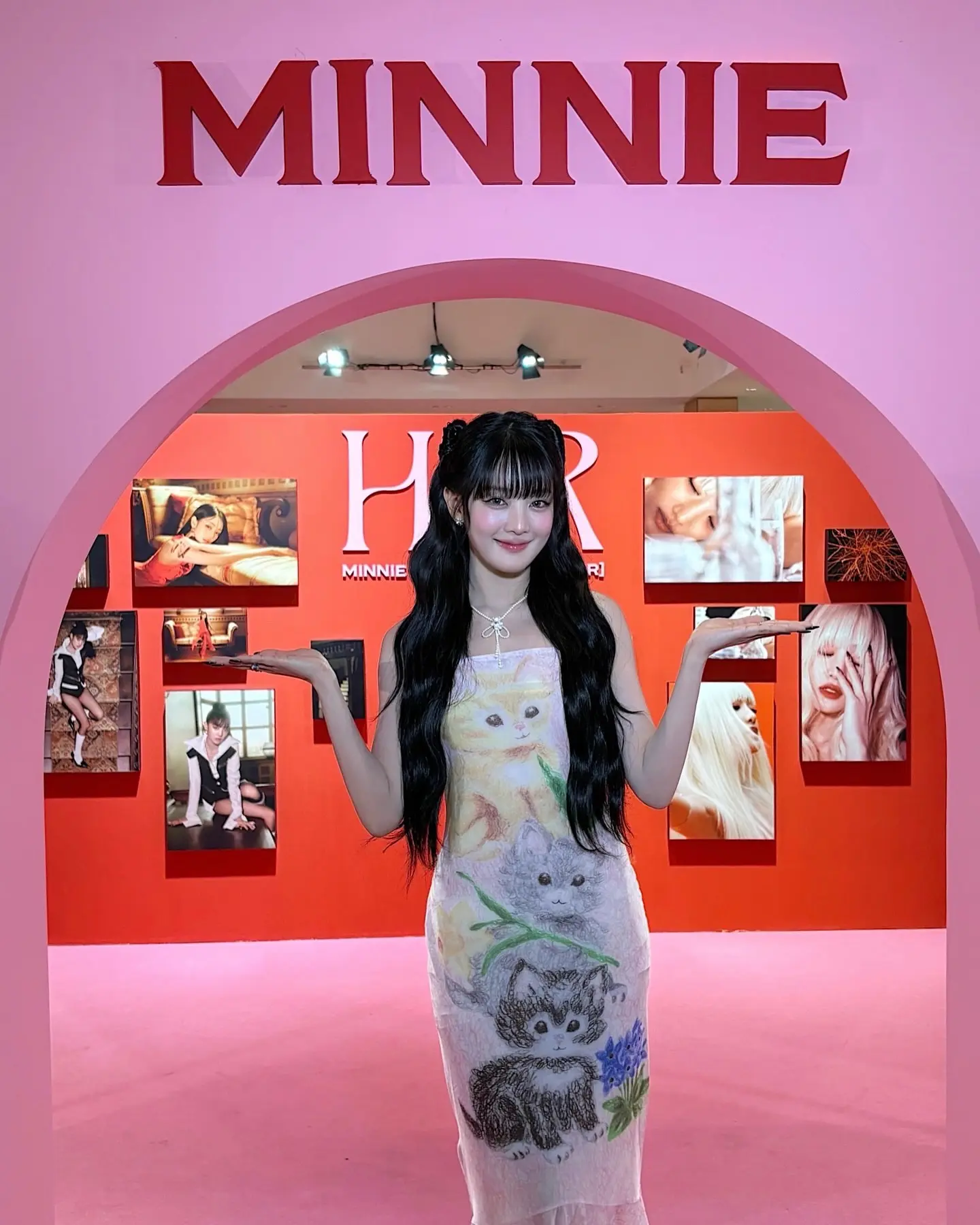Minnie金米妮个人IG紧身连衣长裙身材真好[2]