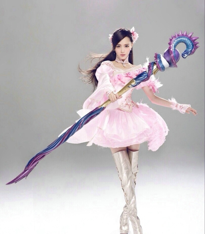 唐嫣游戏宣传大片 很有仙女下凡的感觉这样的唐嫣好美